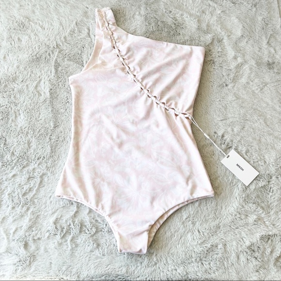 Mikoh Other - NWT MIKOH Light Pink Tropical Floral Print One Piece Bathing Suit